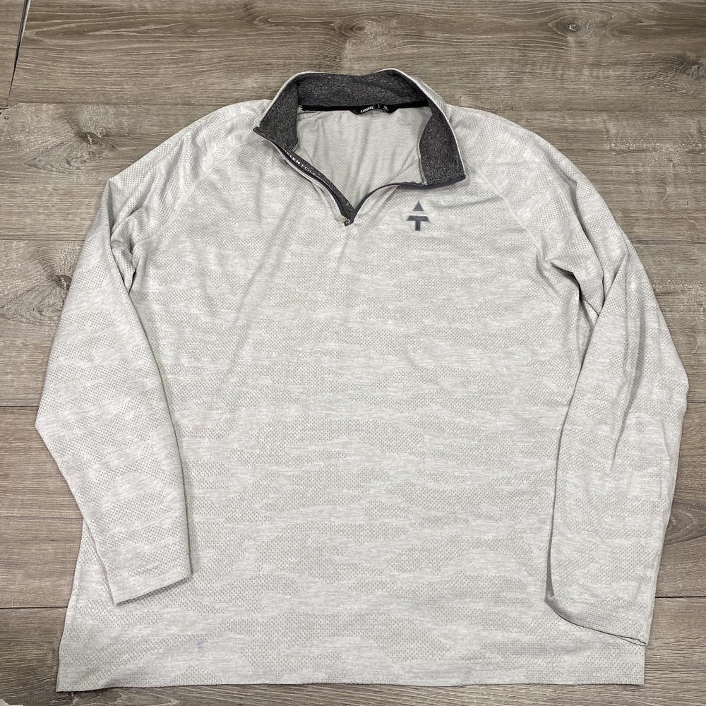 UNRL Pullover Mens‎ XL Gray Heather Quarter Zip Thielen Foundation Performance